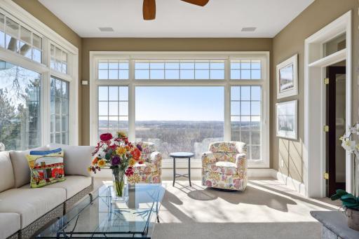 Enjoy all the views from this sunnny space!