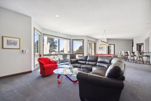 Amusement Room walks out to pool area