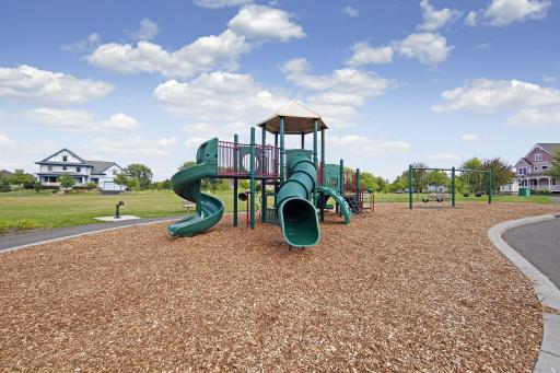 Enjoy playgrounds, open spaces, and scenic walking trails in this wonderful community.