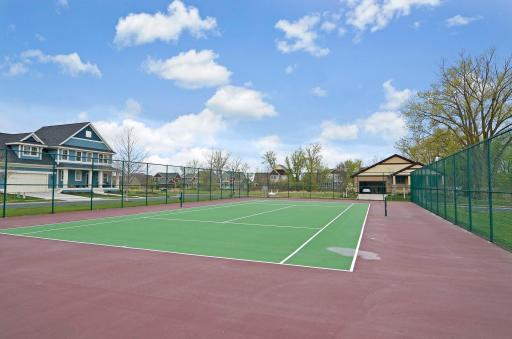 The community tennis courts are also lined for Pickleball enthusiasts!