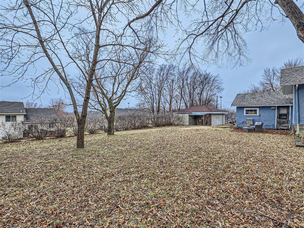 Nice back yard - You'll love the large mature trees!