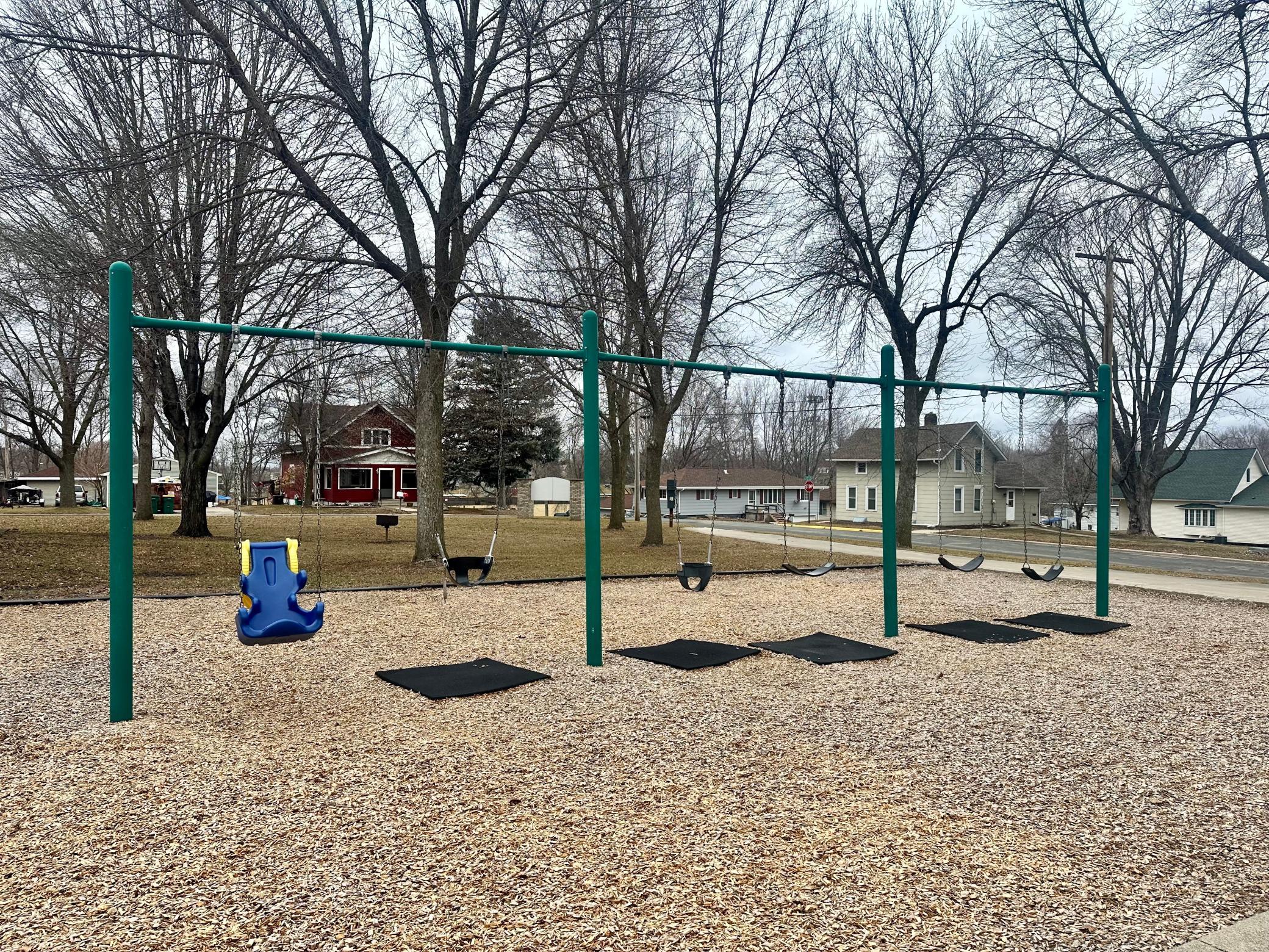 Enjoy the swing sets just across the street.
