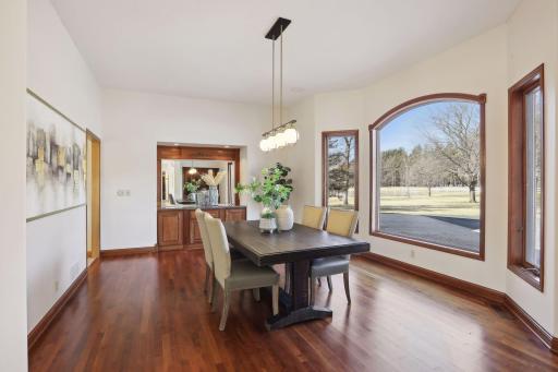 Beautiful Formal Dining with exceptional built-ins