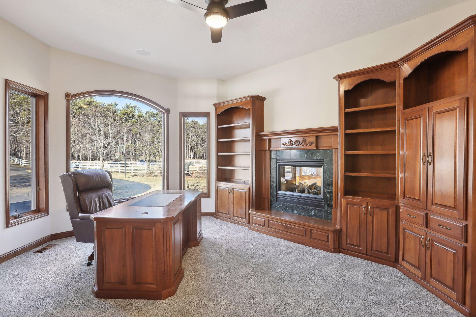 Main Level Office with views