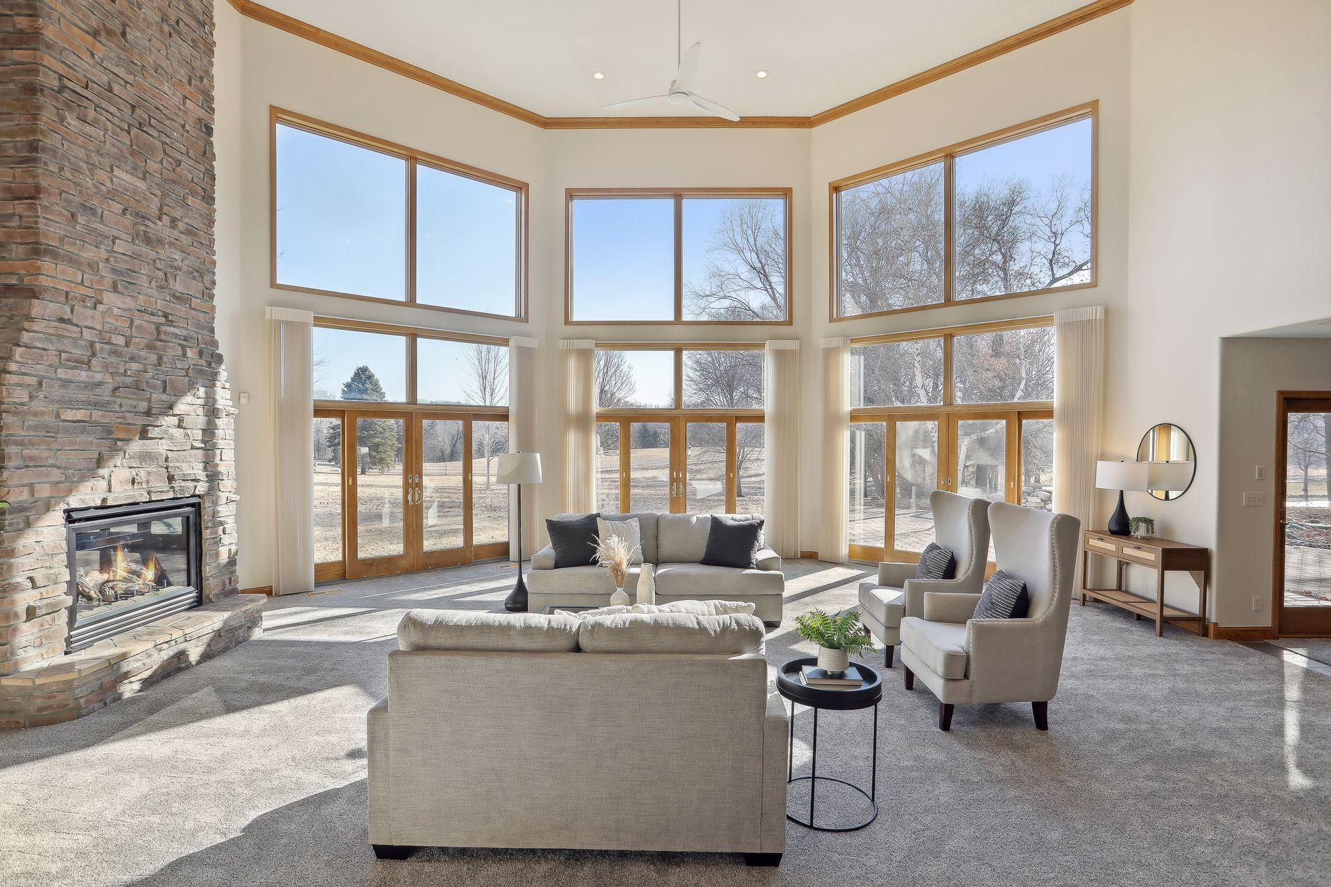 Light and Bright Great Room showcases exceptional views