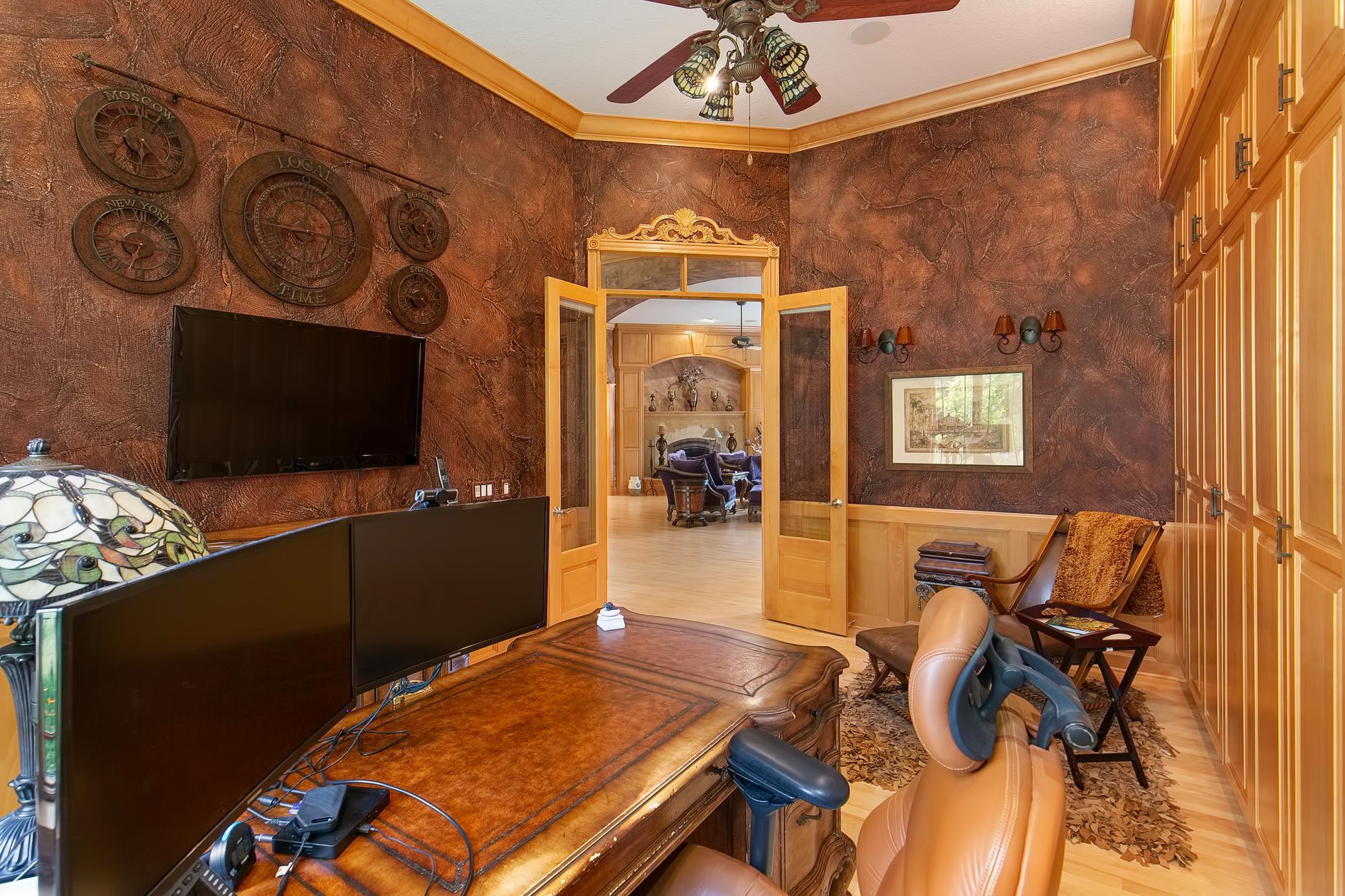 Main floor office/den w/Murphy bed - great for additional bedroom or nursery/play room
