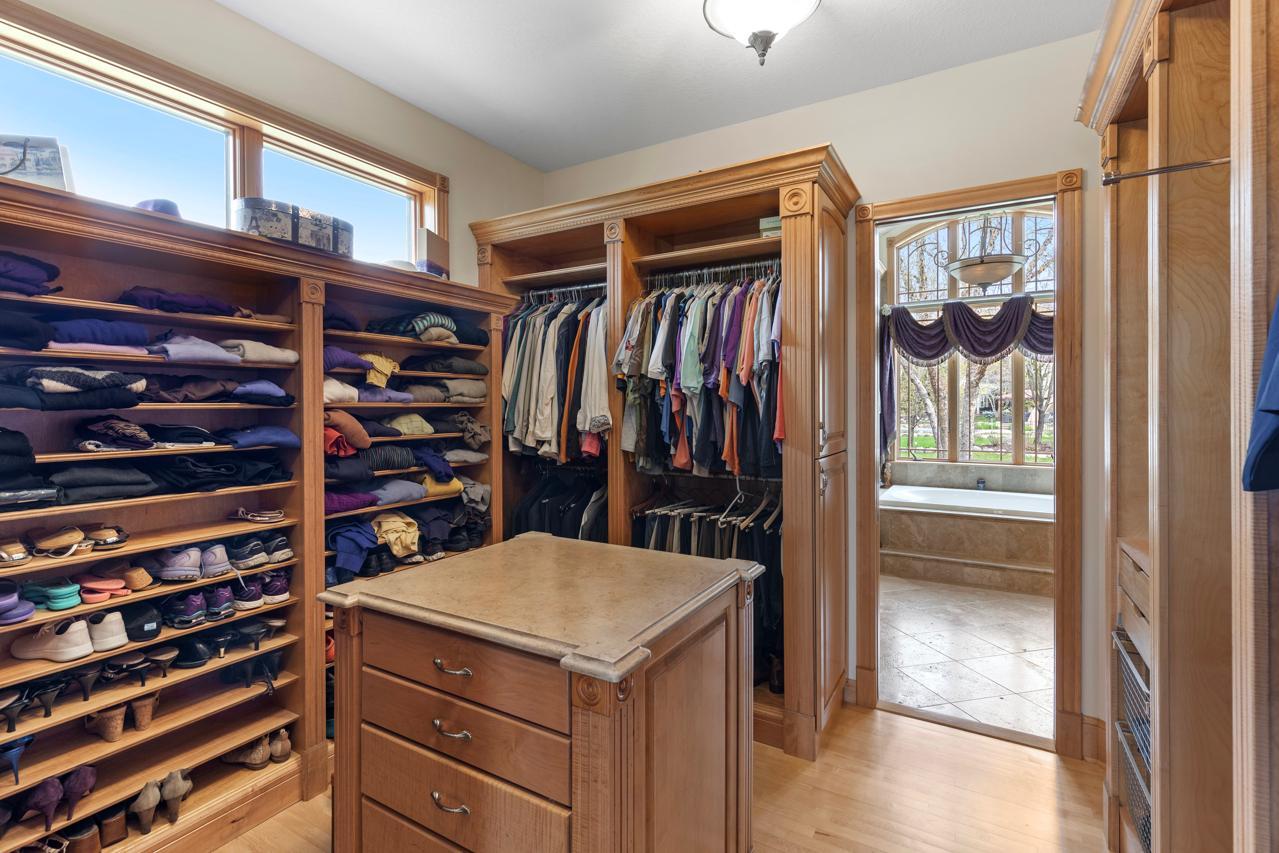 HUGE walk in closet in primary bedroom suite on main level