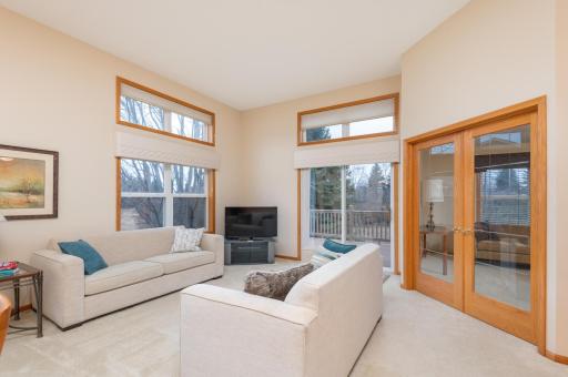 Photo for 1255 Langewood Drive, Mound, MN 55364 - Listing #6487603 The great room features 11 foot ceilings, recessed lighting and extra transom windows let in tons of natural light.
