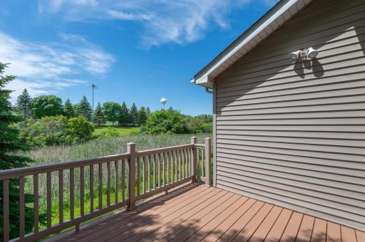 Photo for 1255 Langewood Drive, Mound, MN 55364 - Listing #6487603 The updated deck has a bright, sunny exposure overlooking wetlands.