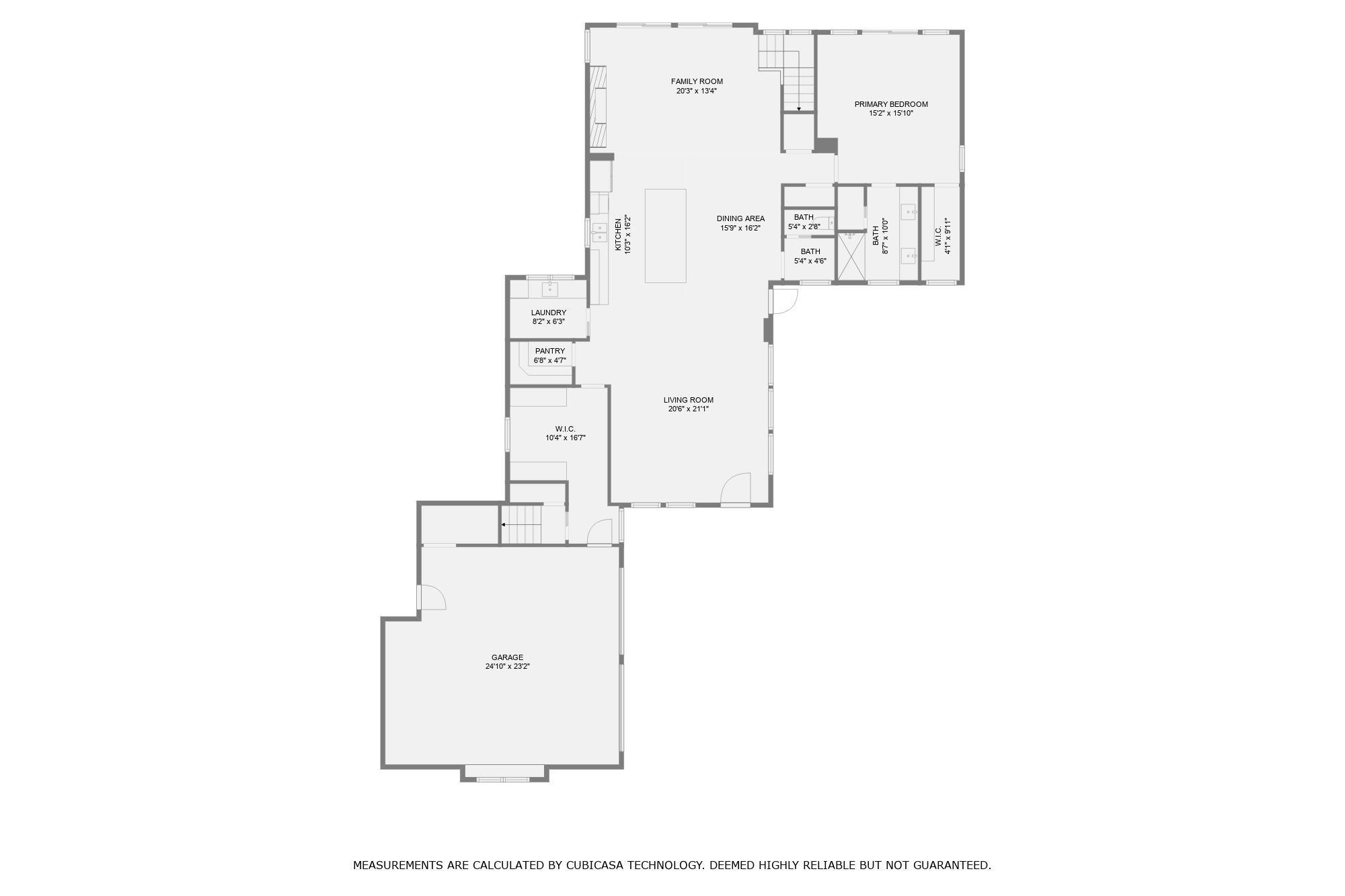 Main floor measurements