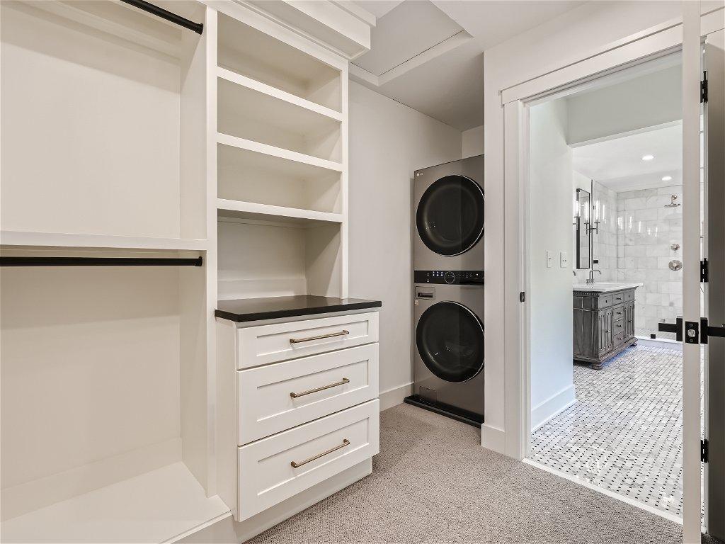 2nd Floor Primary Closet w/washer & dryer!