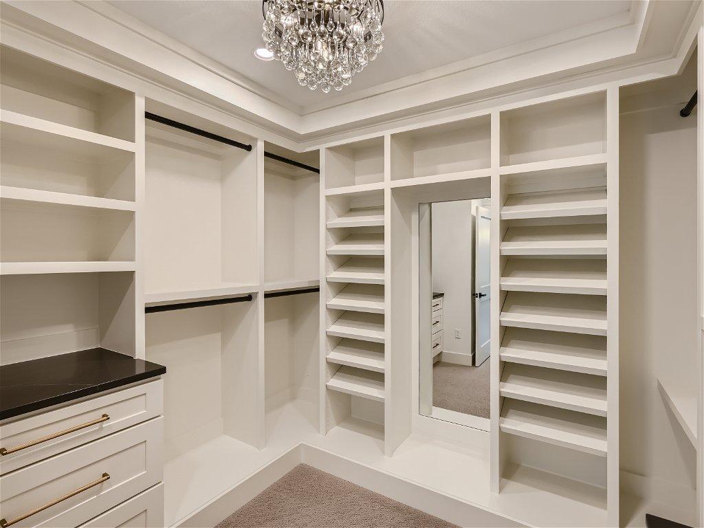 Walk-in closet with an abundance of space!