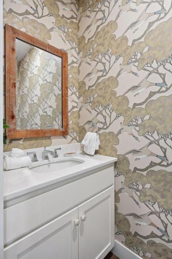 Main level powder room.