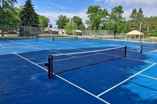 Enjoy full resort privileges. Tennis and pickleball courts.