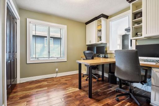 This former bedroom now serves as an office for two!