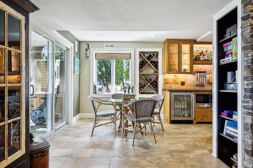 You'll appreciate these heated floors when coming in from the cold.