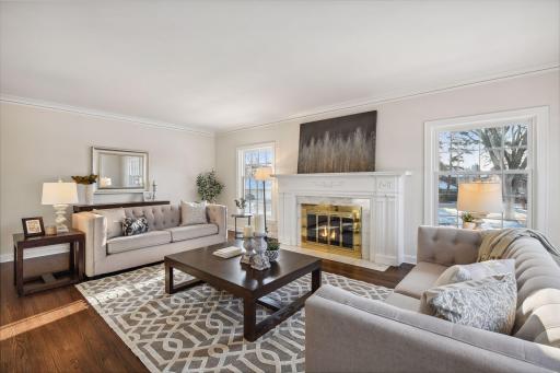 Living room with plenty of light - all new windows