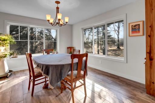 Dining room with tons of natural light