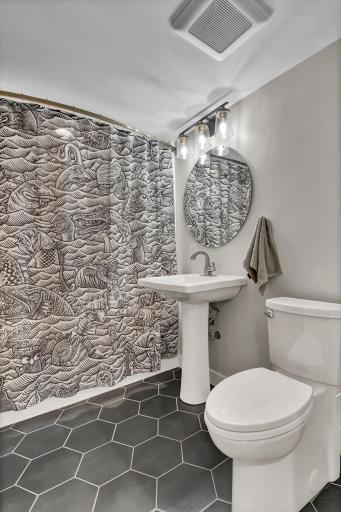 Lower level full bathroom