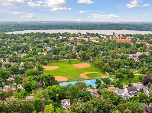 Located across the street from Linden Hills Park.