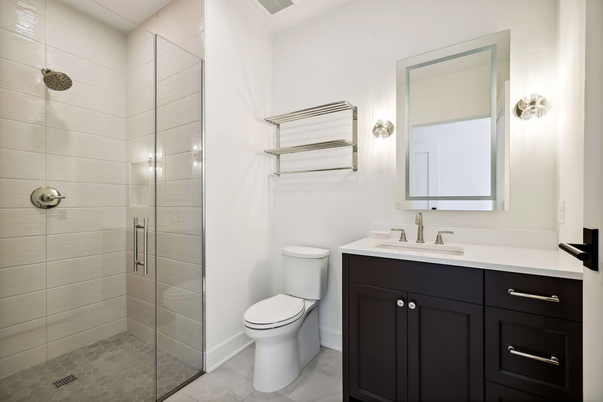 Ensuite 3/4 bath in the second bedroom