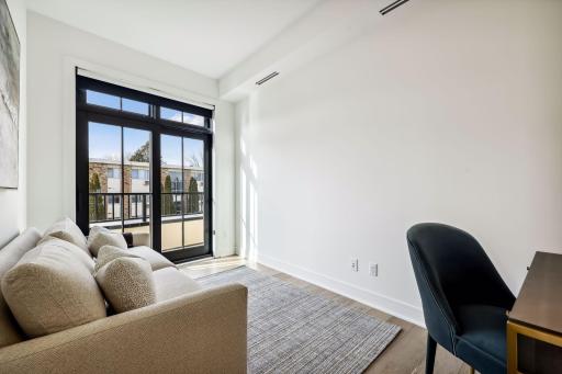 Flex space could be used for home office, den, reading nook
