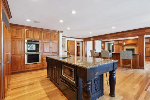Beautiful custom cabinetry and real hardwood floors