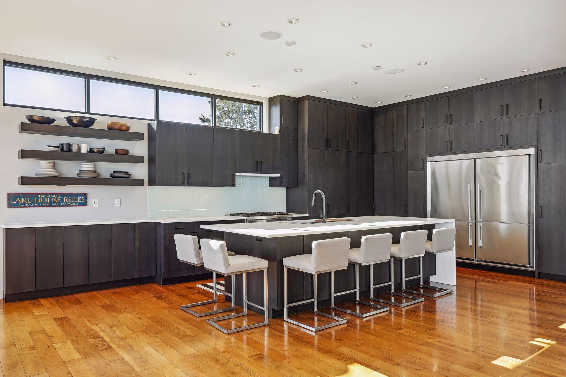 Windows all around allow for sunlight