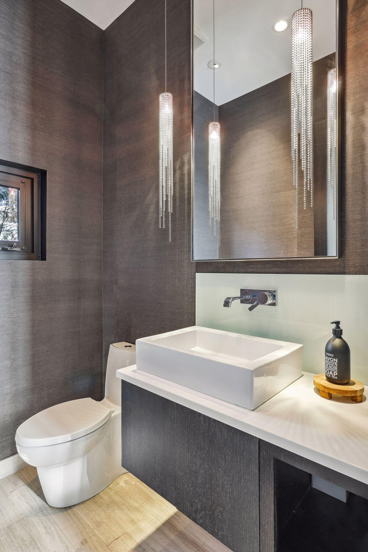 Main level powder room