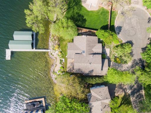 Aerial - direct view looking down of the home