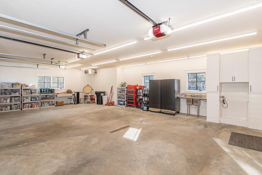 3 car attached garage