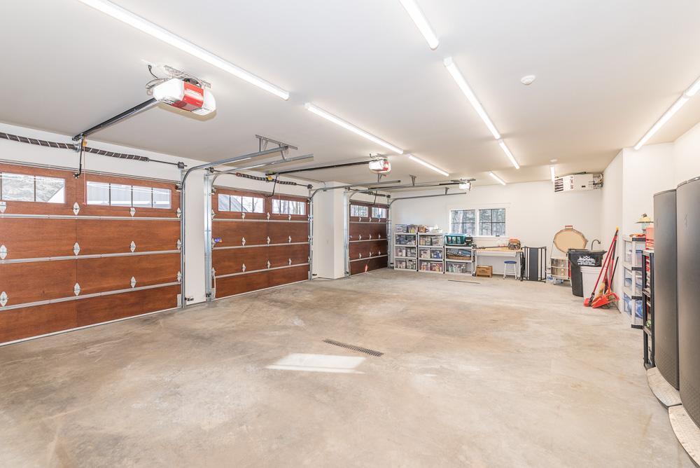 3 car attached garage