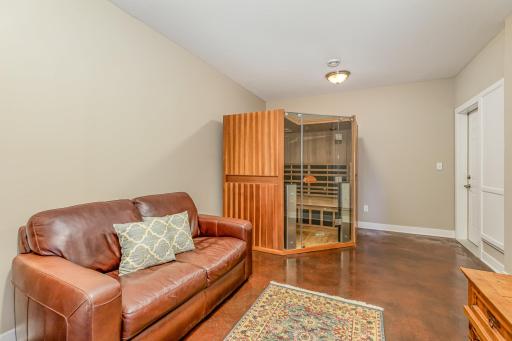 This room is being used as a sauna on the lower level. Sauna is excluded from the sale and will coney with sellers.