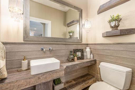 Guest bathroom completed with comfort in mind.