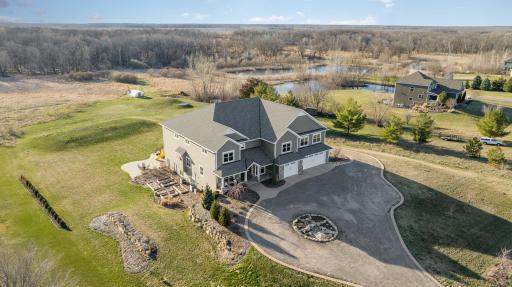 Meticulous landscaping throughout property.