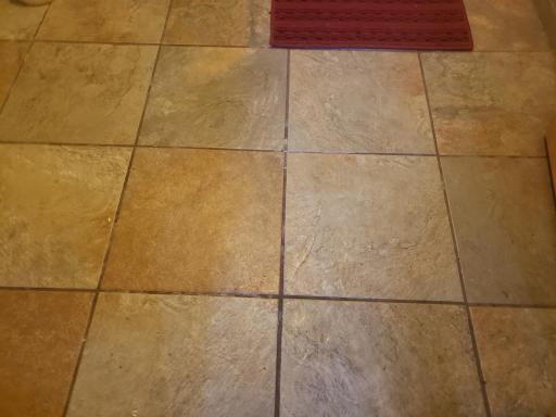 Tiled floor with In-floor heat in lower level bathroom