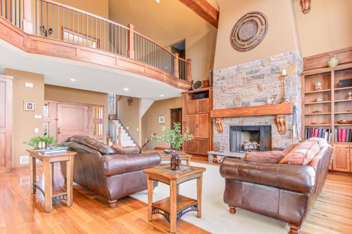 Custom rought iron work railings and beam suspension