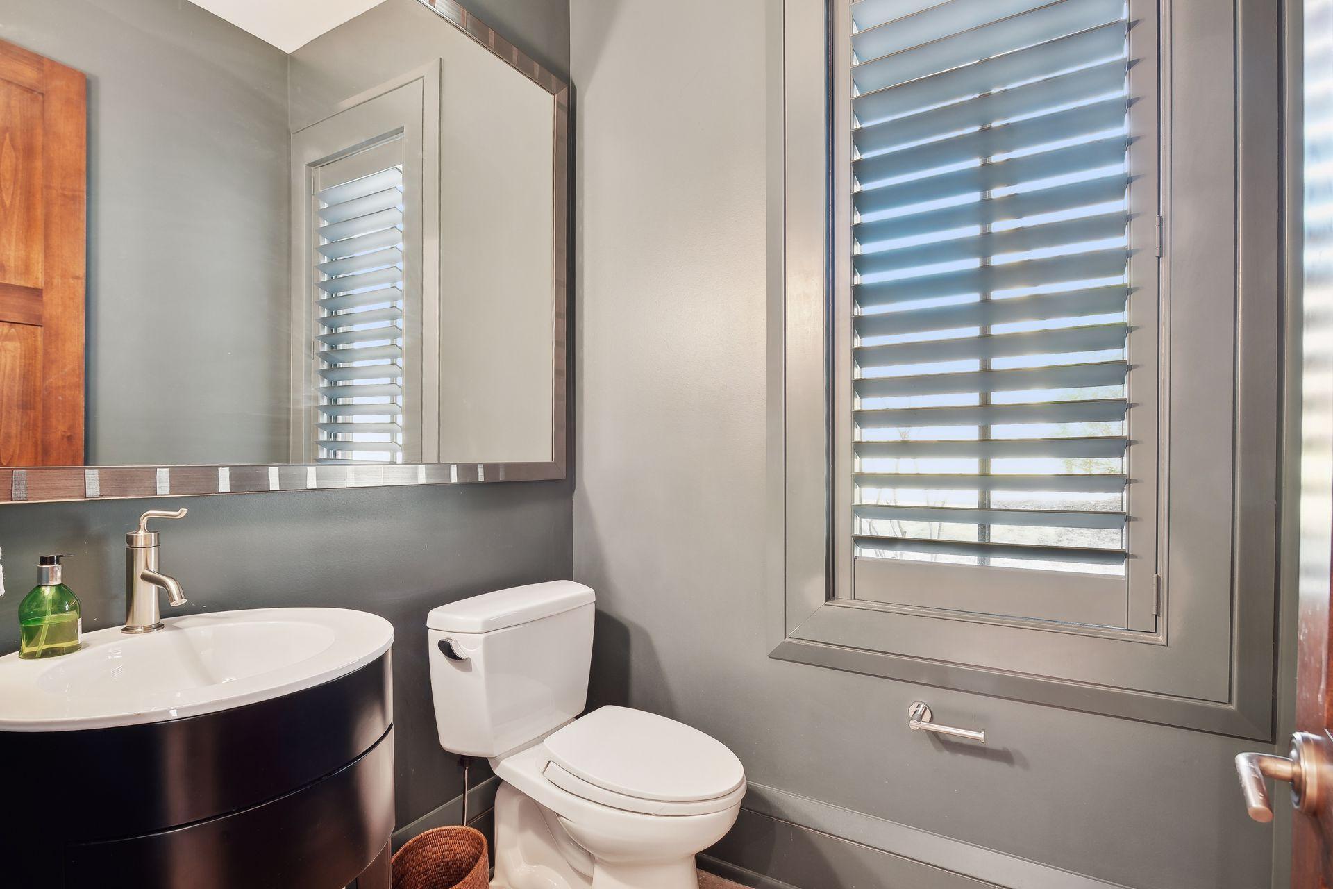 1/2 bath off sauna , lap pool area