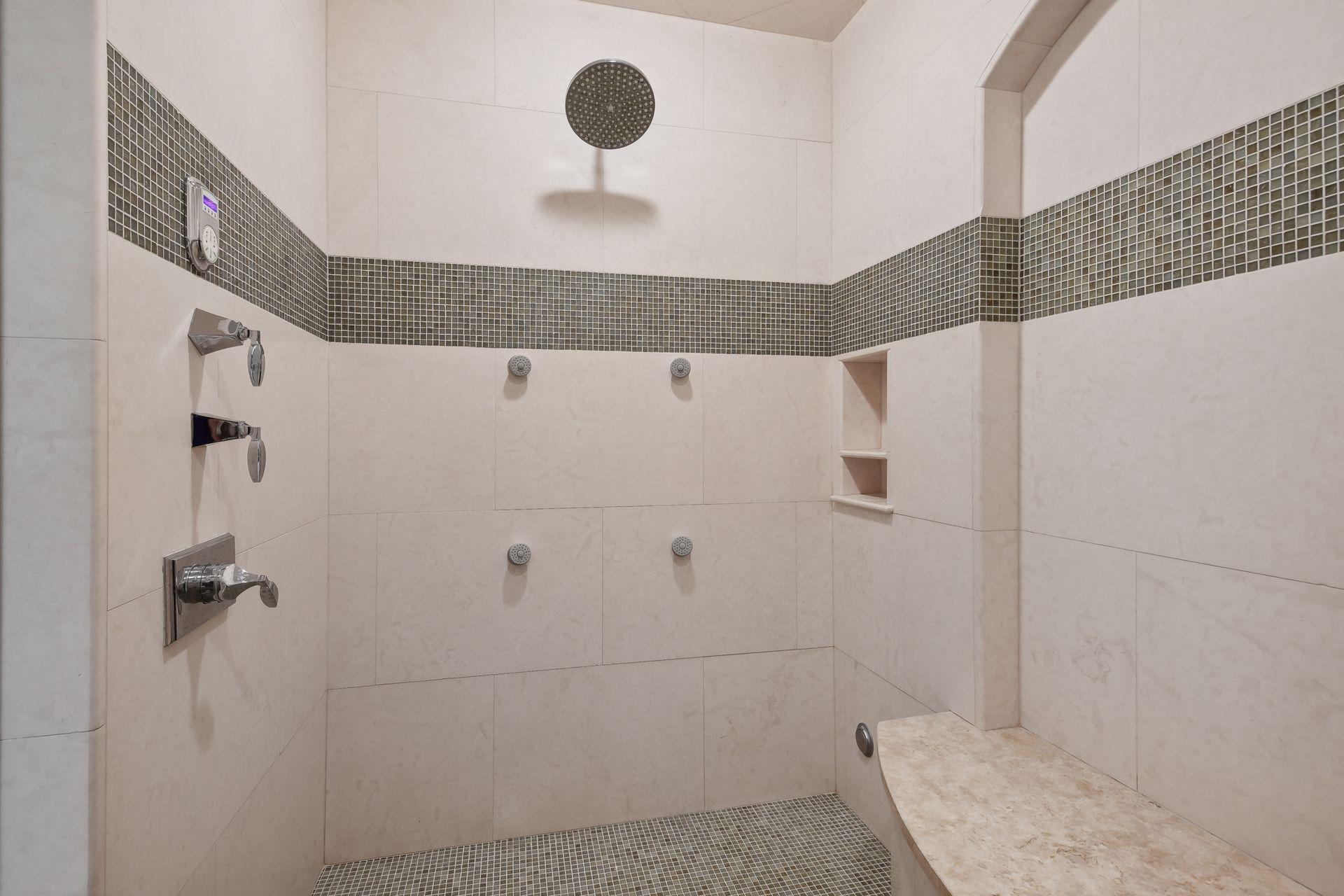 Double sided shower