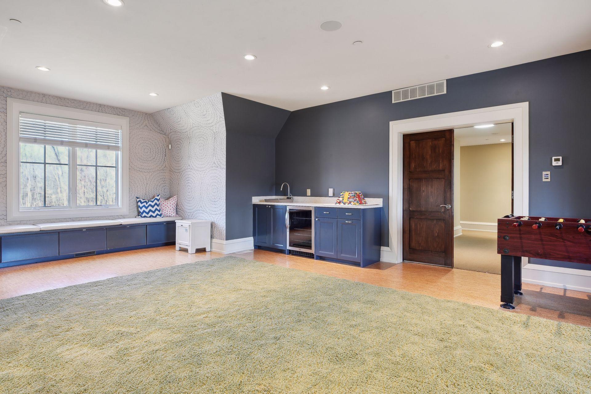 Loft with beverage center