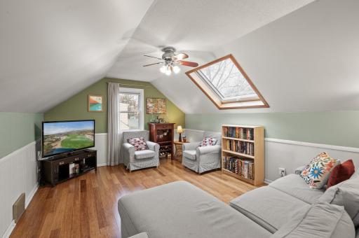 A spacious and inviting room to be uses as you need it. The ceiling fans provide additional comfort.