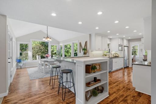 Home features knock down ceilings w/ recessed lighting throughout