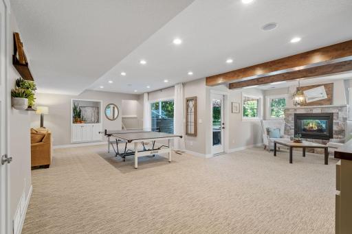 Lower level Family Room offers wide open space for play & entertainment!