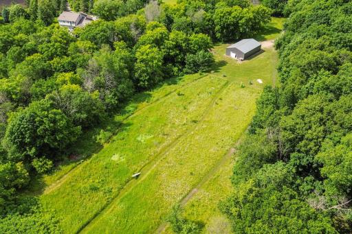 Hiking and biking trails at the back of the property