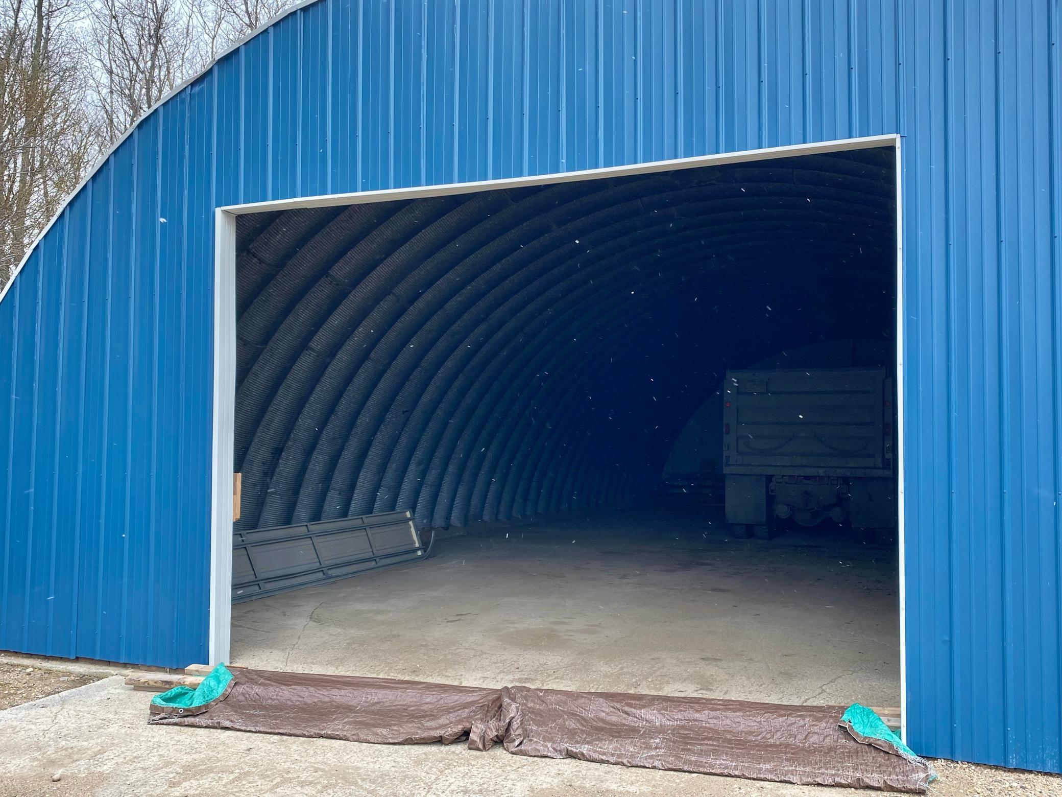 Interior Quonset | Concrete floor