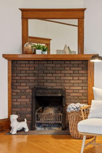 Beautiful well maintained fireplace recently cleaned and chimney rebuilt. Nothing left to do but cozy up to the fire.