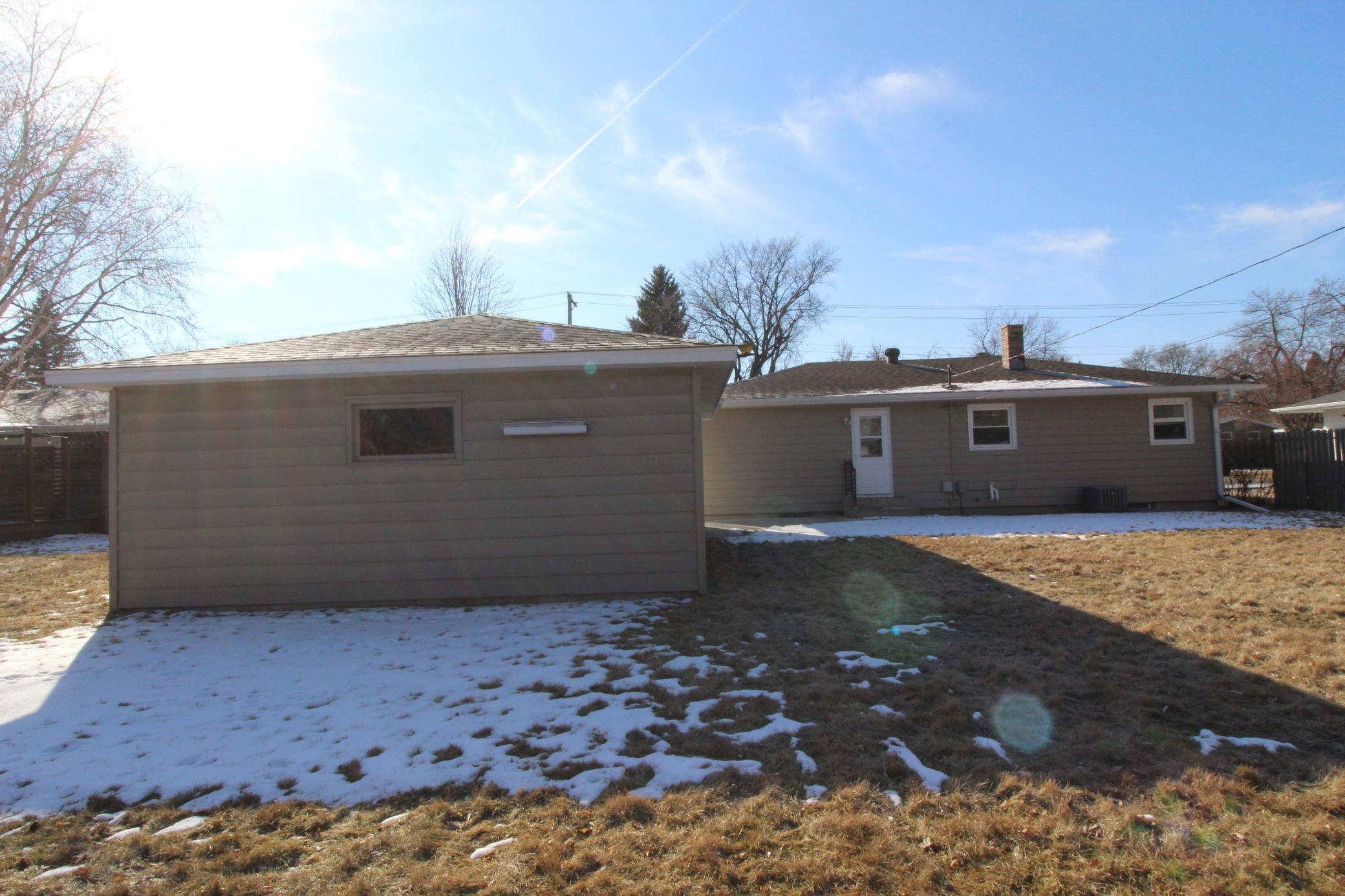 Rear photo of home