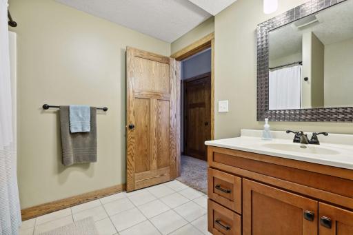 Third full bath in lower level--perfect for guest or use with the fourth bedroom