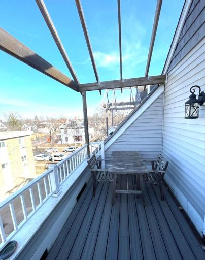 Each unit enjoys a rooftop deck with composit decking!