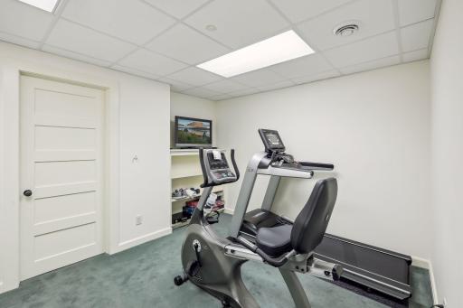 Bonus exercise room part of remodel by Rehkamp Larson